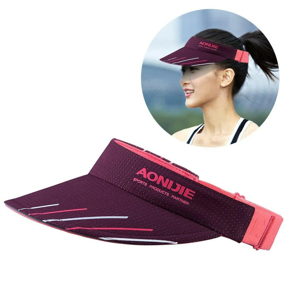 New Adjustable Men Women Sun-Protective Hat With Wide Brim Ultraviolet-proof Cap Visor Cap For Beach Golf Fishing Marathon Running Cycling Summer Sports Equipment