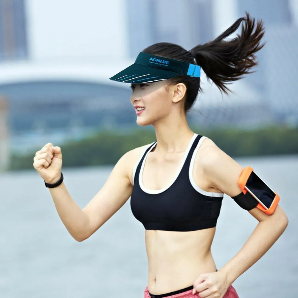 New Adjustable Men Women Sun-Protective Hat With Wide Brim Ultraviolet-proof Cap Visor Cap For Beach Golf Fishing Marathon Running Cycling Summer Sports Equipment
