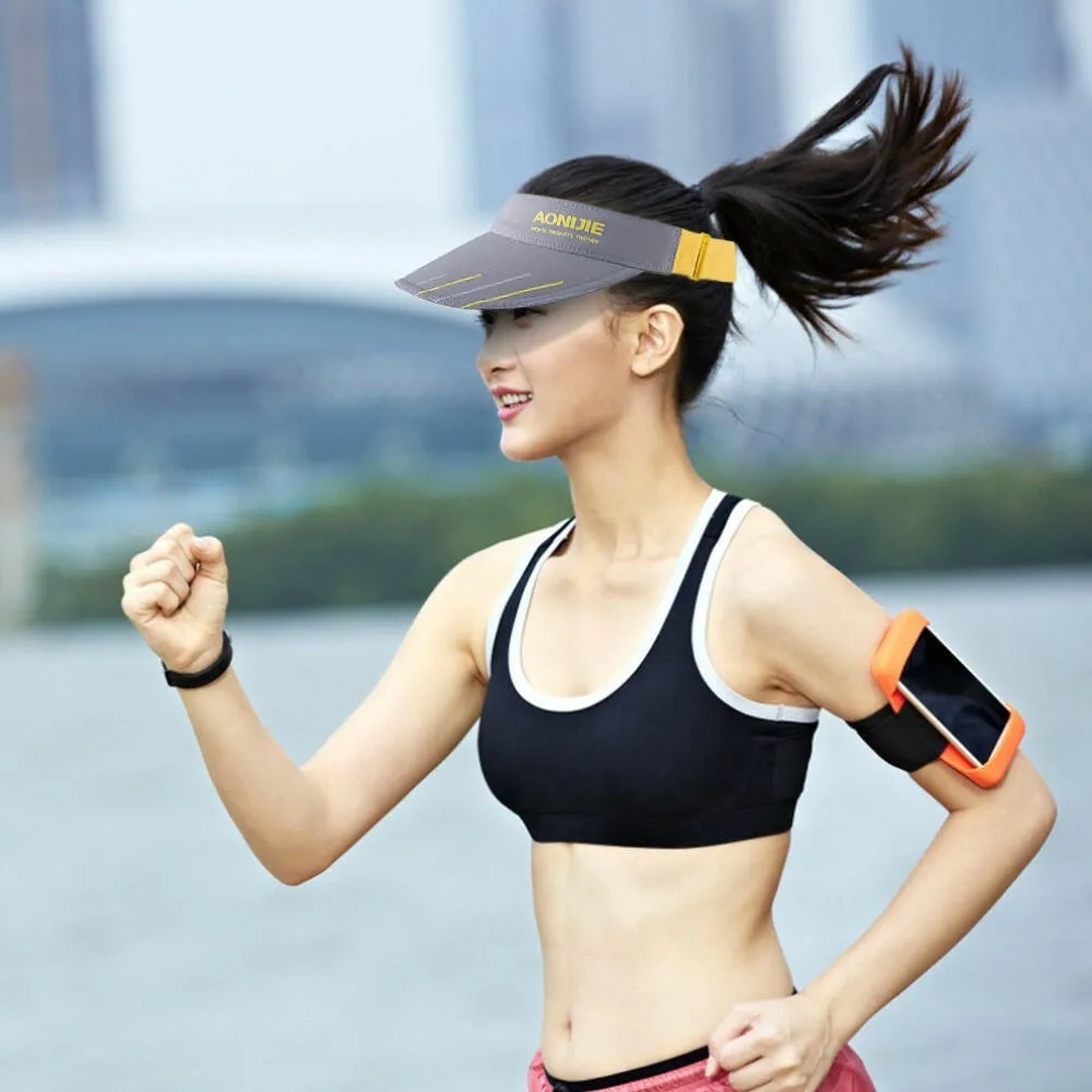 New Adjustable Men Women Sun-Protective Hat With Wide Brim Ultraviolet-proof Cap Visor Cap For Beach Golf Fishing Marathon Running Cycling Summer Sports Equipment