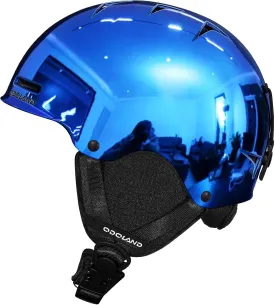 Odoland Ski Helmet, Shinning Snowboard Adult Helmet, 10 Cooling Vents, Dial Fit Snow Helmet for Women Men with ABS Shell, Safety-Certified, Goggles Compatible