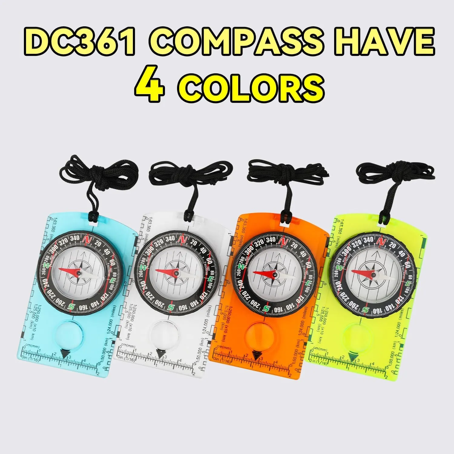 Orienteering Compass, Wilderness Survival Compass for Kids- Magnetic Gear Set Navigation Map- Backpacking Camping Hunting Survival