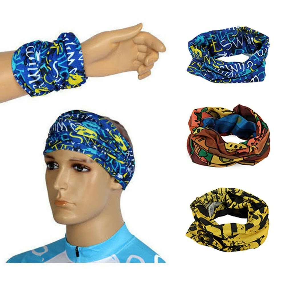 Outdoor Sports Headwear Cycling Running Windproof UV Protection Headband Bandanna Scarf Wrist Wrap for Men Women