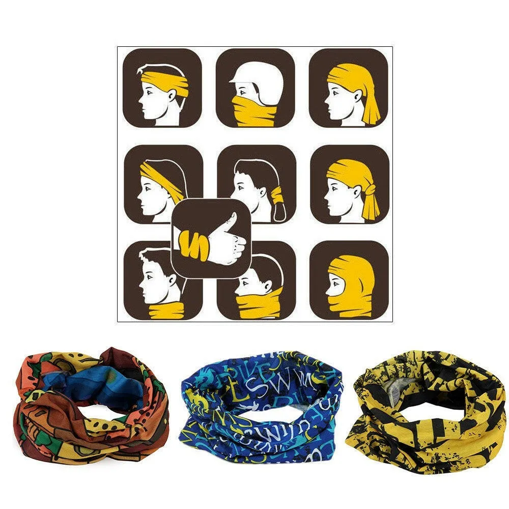 Outdoor Sports Headwear Cycling Running Windproof UV Protection Headband Bandanna Scarf Wrist Wrap for Men Women