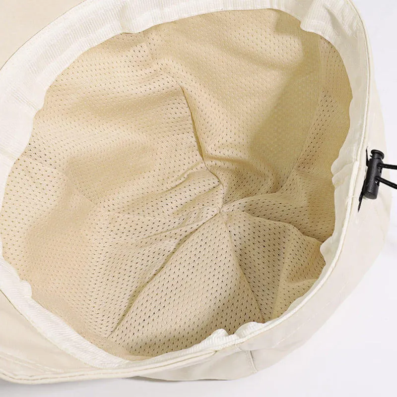 Promotional Summer Sunshade Hat Wide Brim Sun Hat Drawstring Adjustable Foldable Women Men Cap Quick-drying Hats Visors Fisherman Caps
