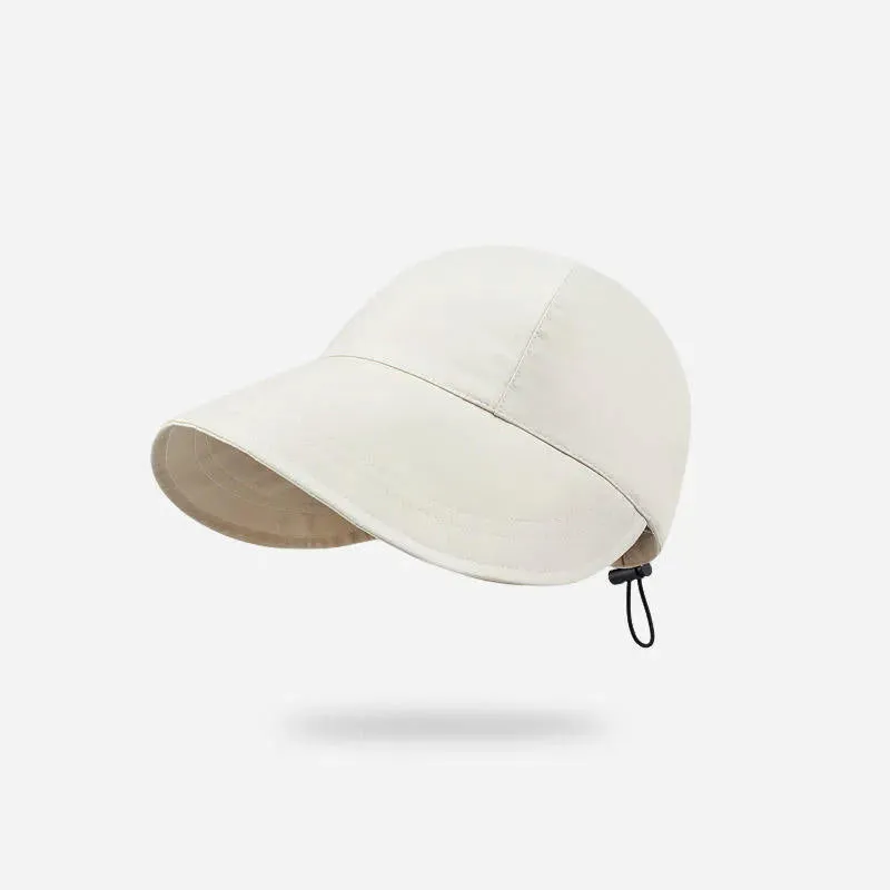 Promotional Summer Sunshade Hat Wide Brim Sun Hat Drawstring Adjustable Foldable Women Men Cap Quick-drying Hats Visors Fisherman Caps