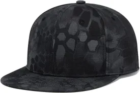 Quanhaigou Snapback Hat for Men Women,Hip Hop Style Colorful Flat Bill Hats Teens Adjustable Baseball Cap