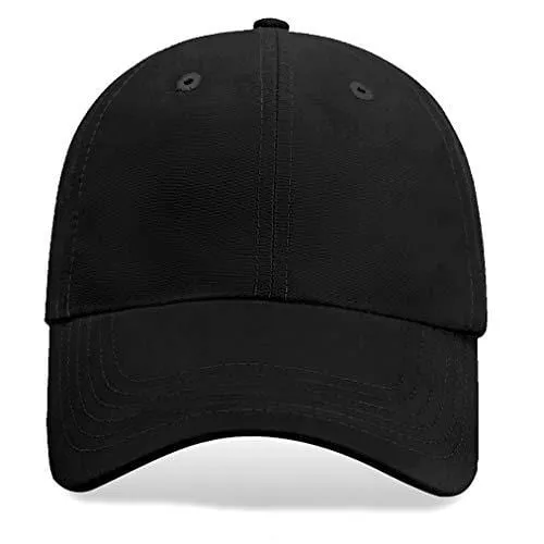 Quivk Dry Dad hat Summer Polo Baseball Cap Mens Outdoor Running Run Sports Sport Hats Cool UV Sun Caps Light Breathable Travel Golf Unstructured Trucker Hat for Men Women Girls Unisex Plain Gift Black