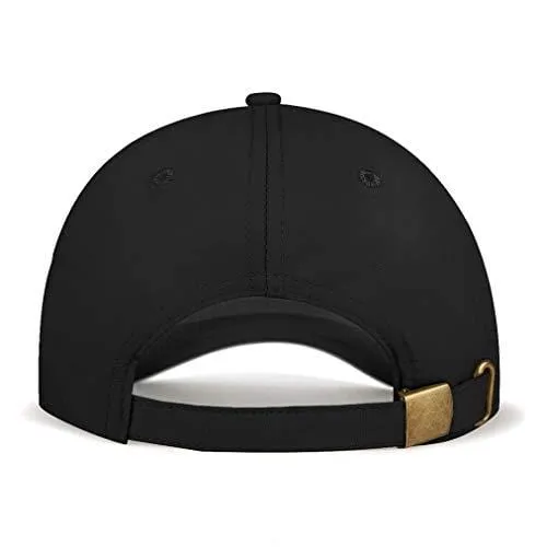 Quivk Dry Dad hat Summer Polo Baseball Cap Mens Outdoor Running Run Sports Sport Hats Cool UV Sun Caps Light Breathable Travel Golf Unstructured Trucker Hat for Men Women Girls Unisex Plain Gift Black