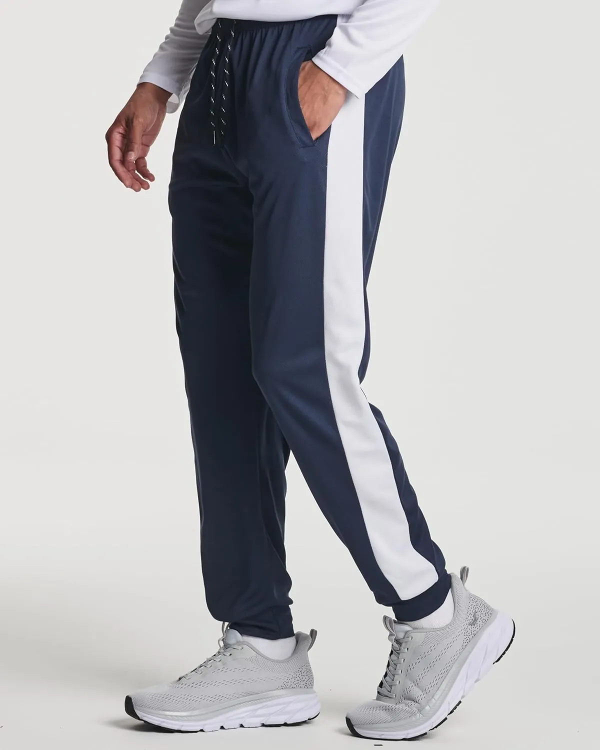 Real Essentials 3 Pack: Men's Tech Mesh Active Athletic Casual Jogger Sweatpants with Pockets(Available in Big & Tall)