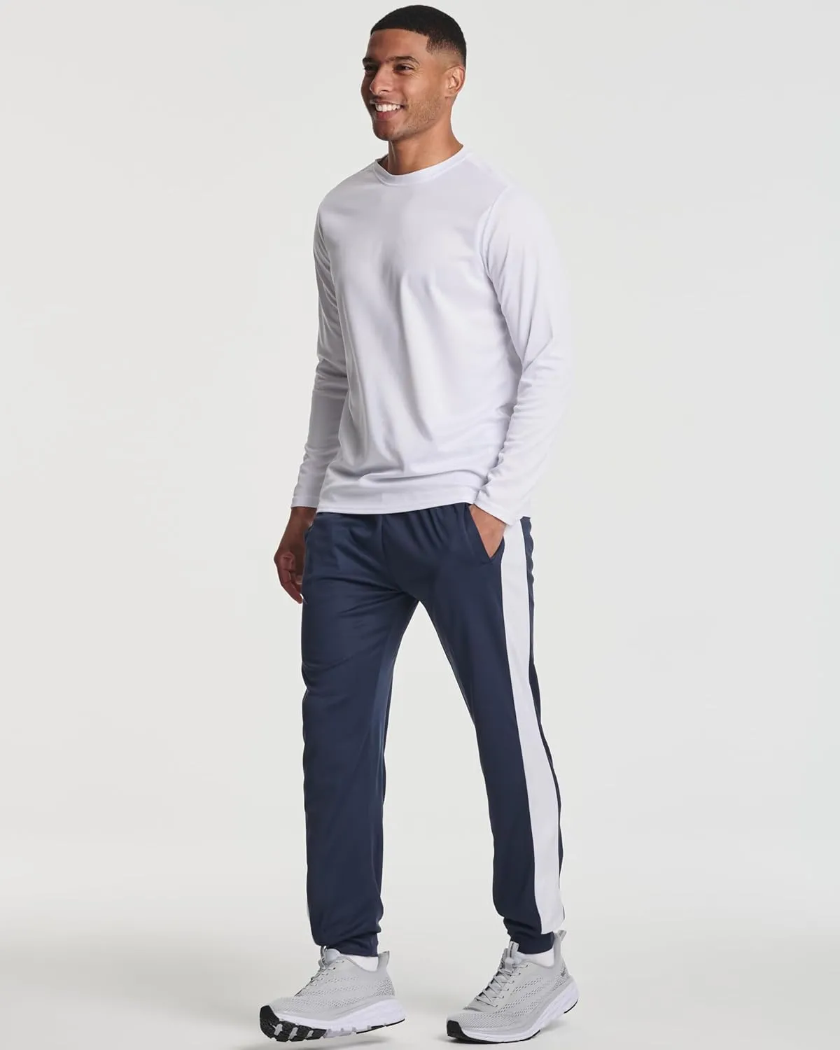 Real Essentials 3 Pack: Men's Tech Mesh Active Athletic Casual Jogger Sweatpants with Pockets(Available in Big & Tall)