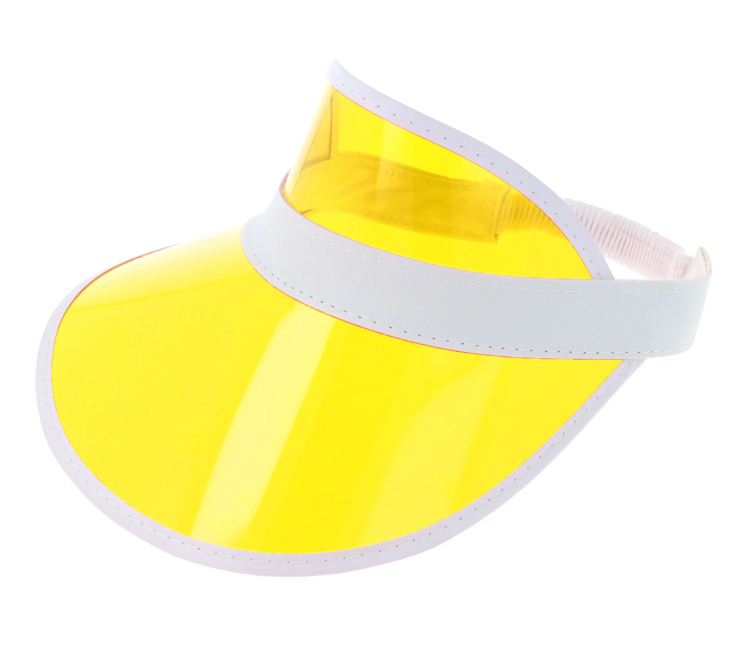 Retro Neon Sun Visor Hat for Golf Tennis Stag Poker Adults 1980’s Fancy Dress Party Cap Hat