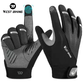Shockproof Full Finger Cycling Sports Gloves