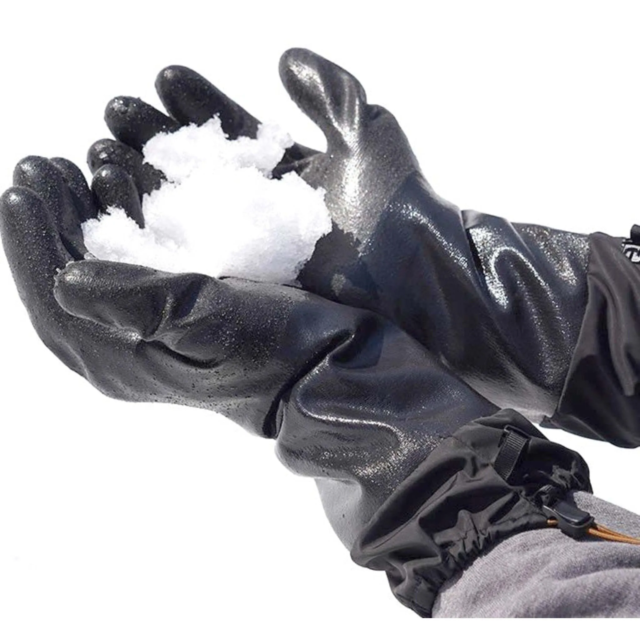 Showa TEMRES 282-02 Winter Gloves - Acrylic Insulated, Polyurethane Coated, Rough Grip, Extended Cuff w Draw Cord, Breathable, Cold Weather Protection