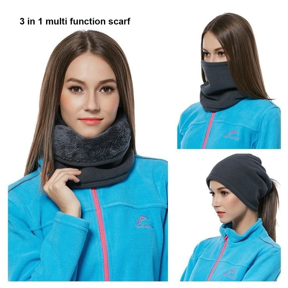 Sidiou Group Outdoor Multifunctional Scarf Warmers Snood Winter Hat Unisex Thermal Ski Face Mask