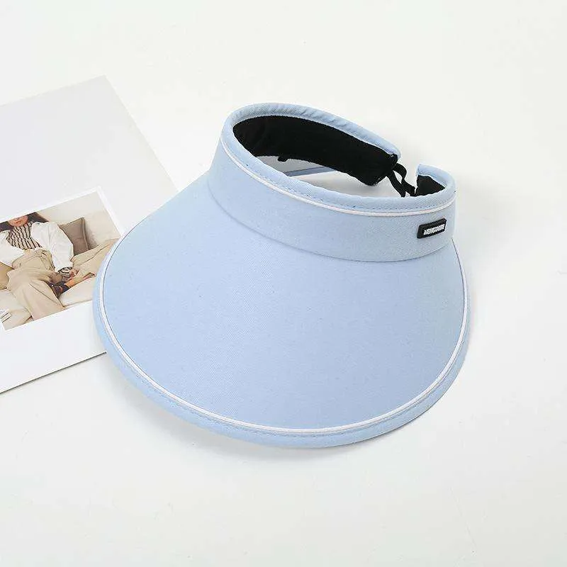 Sidiou Group Summer Fashionable Adjustable Sun Hat Women Wide Brim UV Protection Caps Casual Travel Beach Empty Top Hat