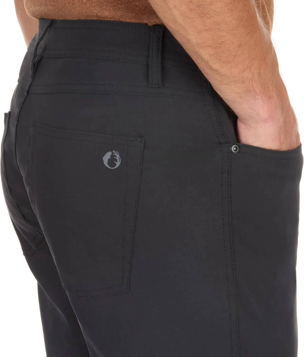 The American Outdoorsman Men's 5-Pocket Stretch Nylon Pants - Multiple Pockets for Storage - Travel Pants