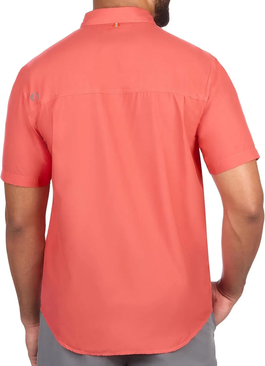 The American Outdoorsman Men's Featherweight Short Sleeve Button Down Fishing Shirt - Outdoor Sun Protection Moisture-Wicking