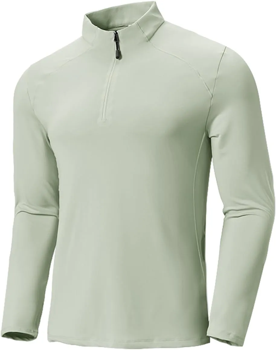 TIHEEN Mens Mock Turtleneck Long Sleeve Shirts Basic Thermal Turtle Neck Undershirt Lightweight Pullover Top