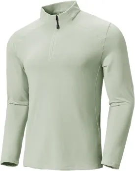 TIHEEN Mens Mock Turtleneck Long Sleeve Shirts Basic Thermal Turtle Neck Undershirt Lightweight Pullover Top
