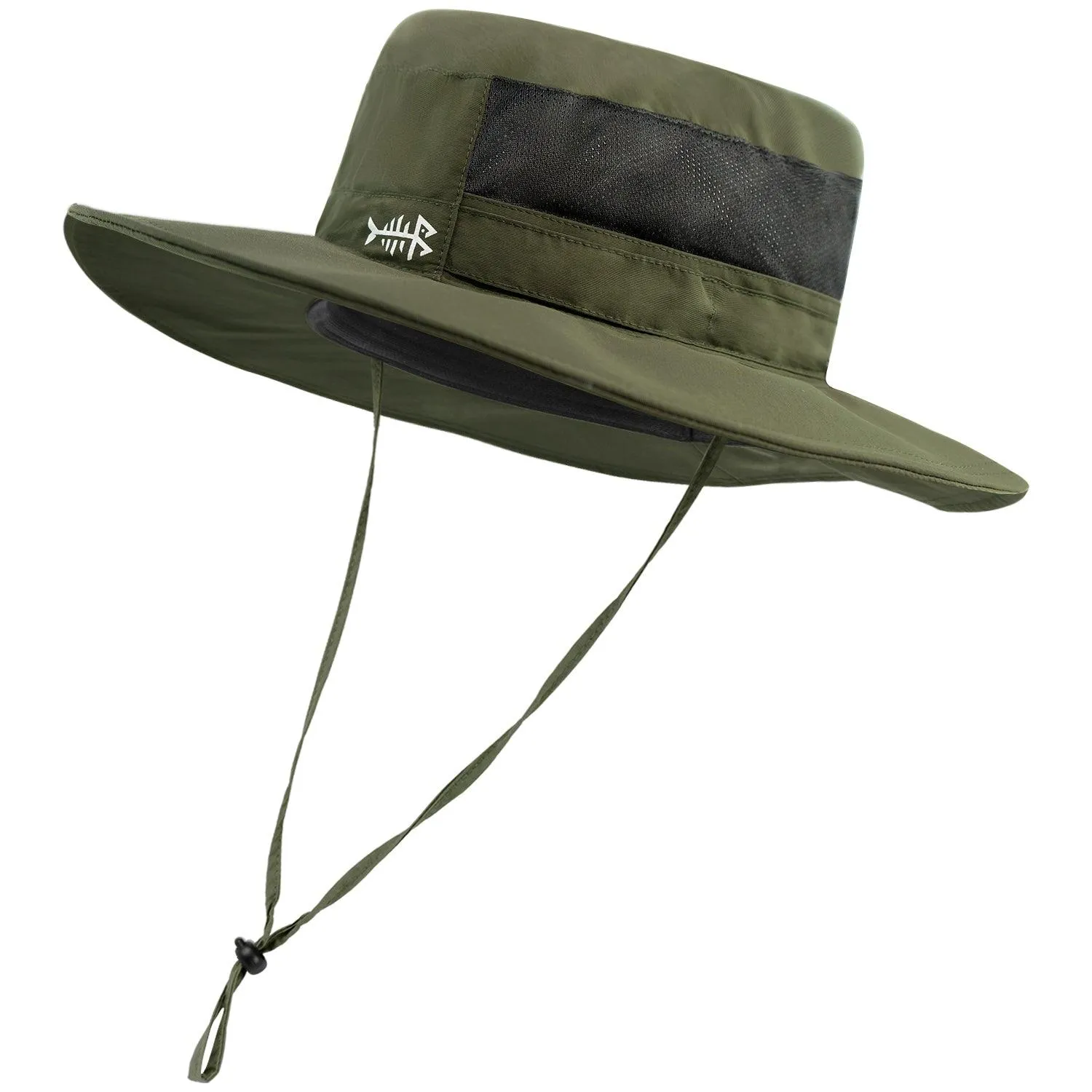 Unisex UPF 50  Wide Brim Bucket Hat with Detachable Neck Flap FH02