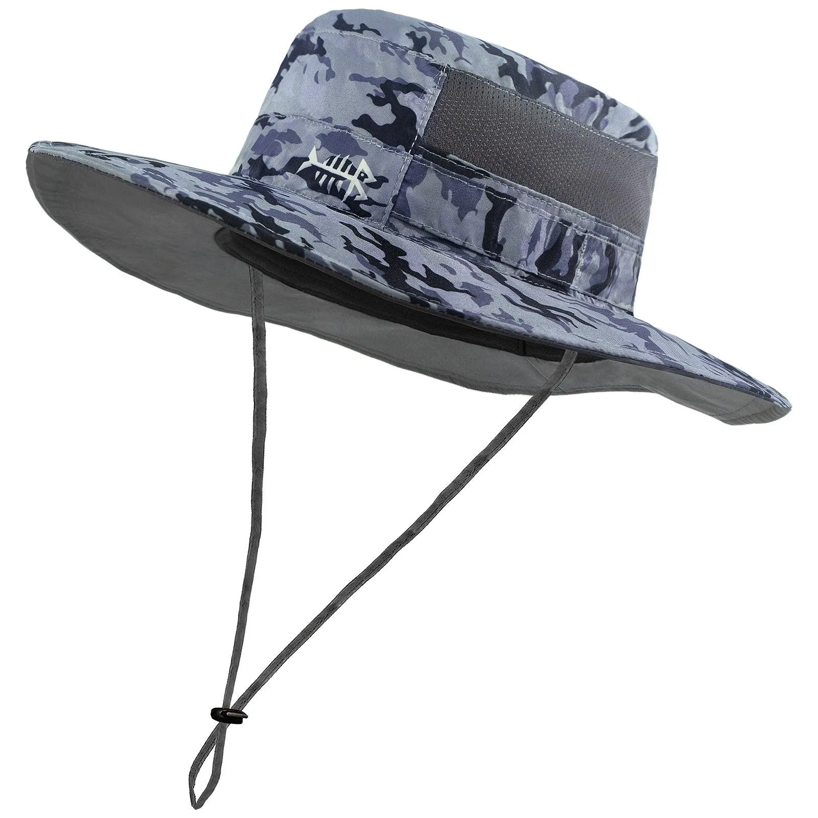 Unisex UPF 50  Wide Brim Bucket Hat with Detachable Neck Flap FH02