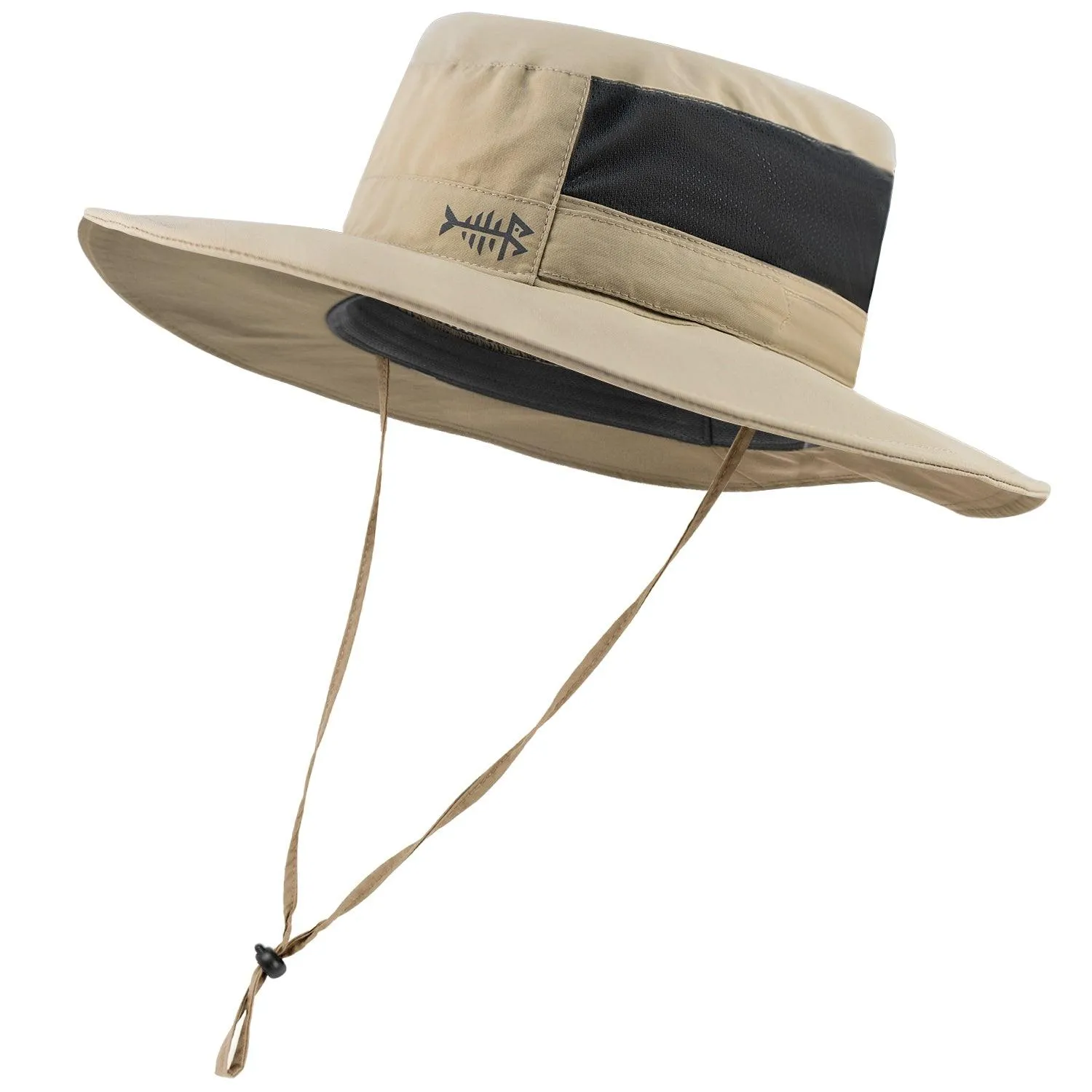 Unisex UPF 50  Wide Brim Bucket Hat with Detachable Neck Flap FH02