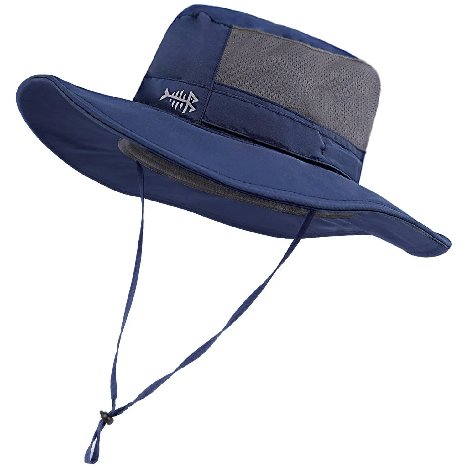Unisex UPF 50  Wide Brim Bucket Hat with Detachable Neck Flap FH02