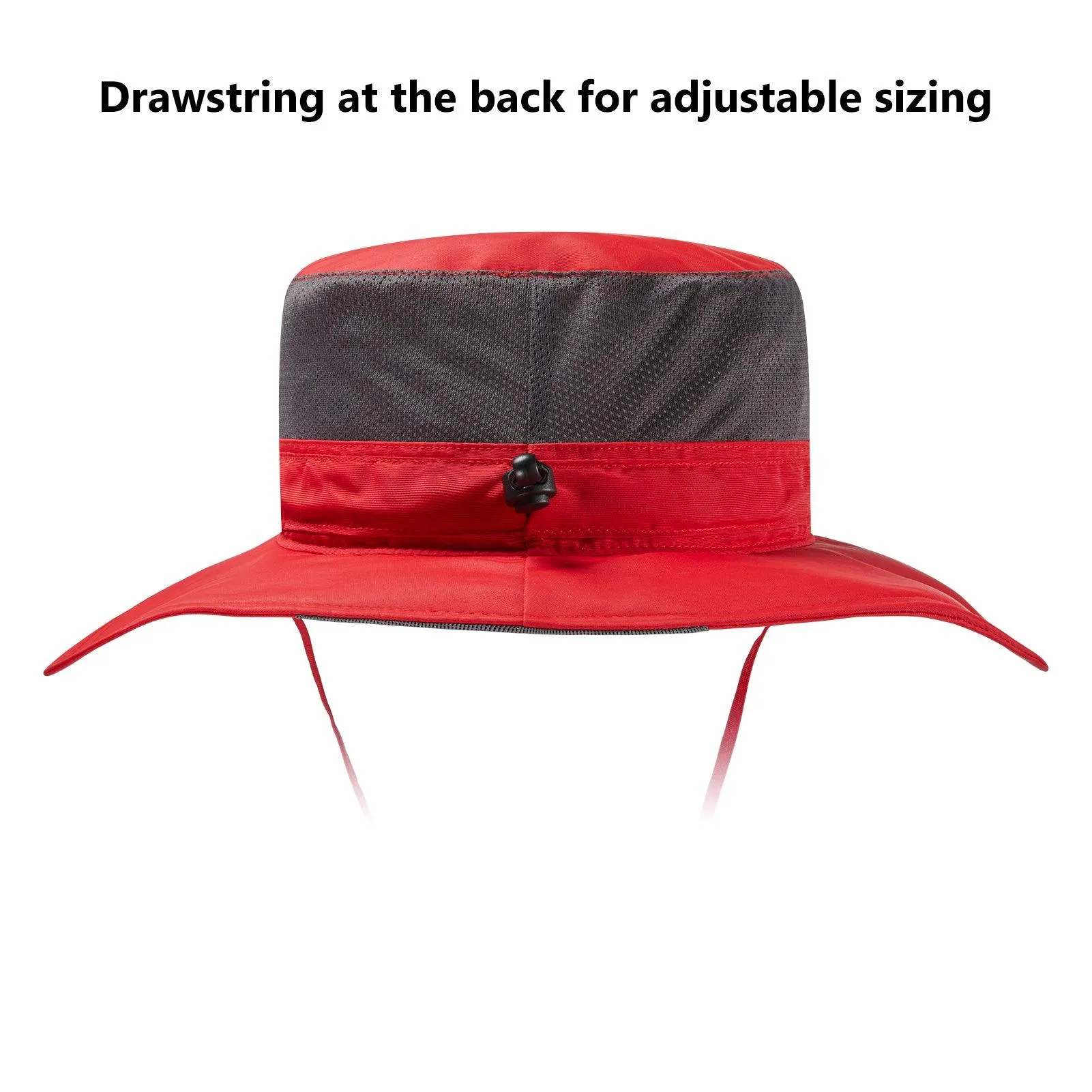 Unisex UPF 50  Wide Brim Bucket Hat with Detachable Neck Flap FH02