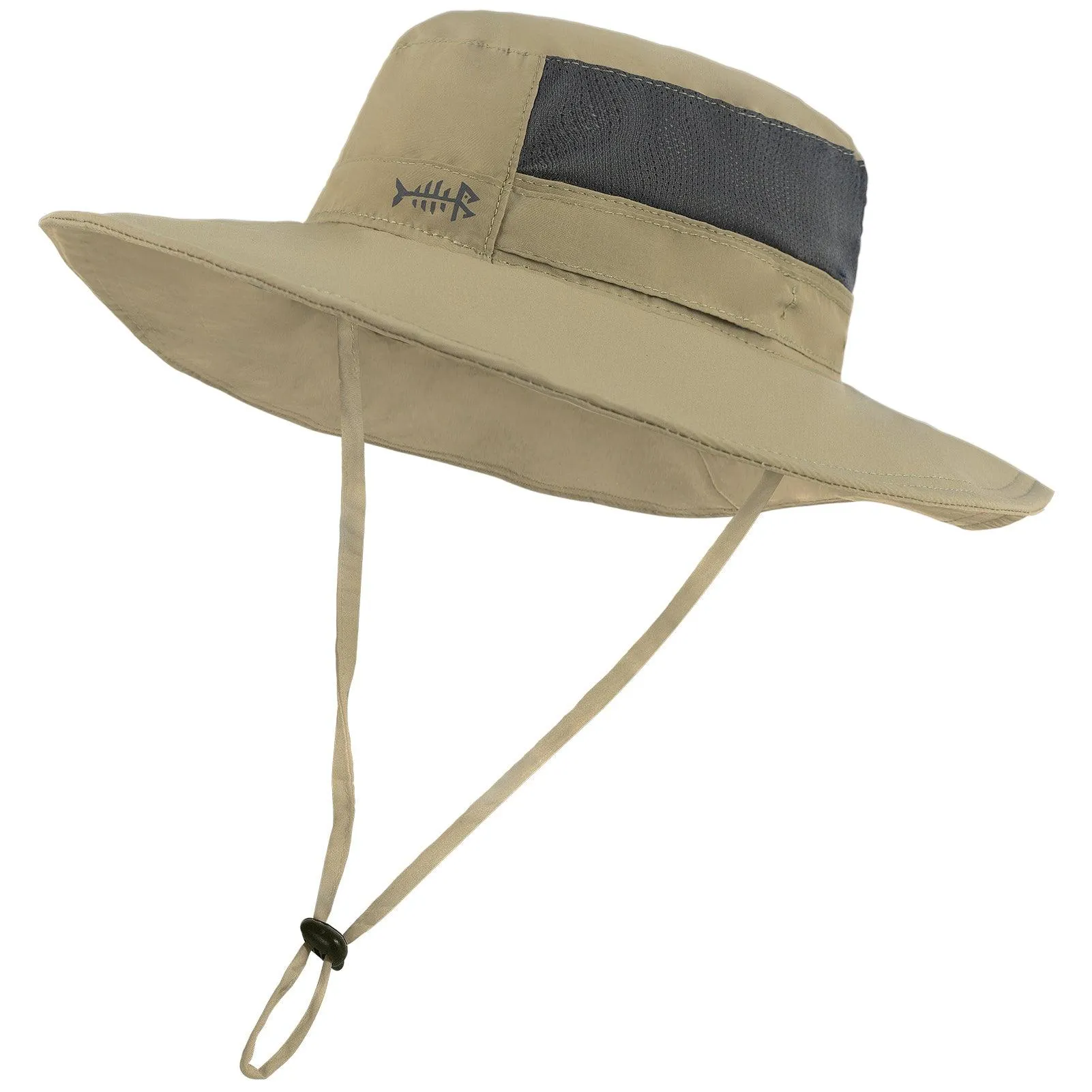Unisex UPF 50  Wide Brim Bucket Hat with Detachable Neck Flap FH02