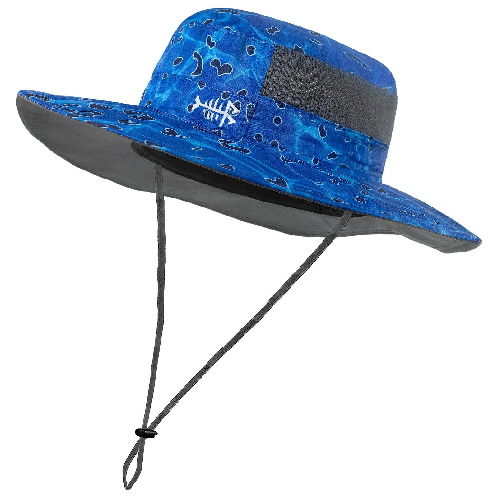 Unisex UPF 50  Wide Brim Bucket Hat with Detachable Neck Flap FH02