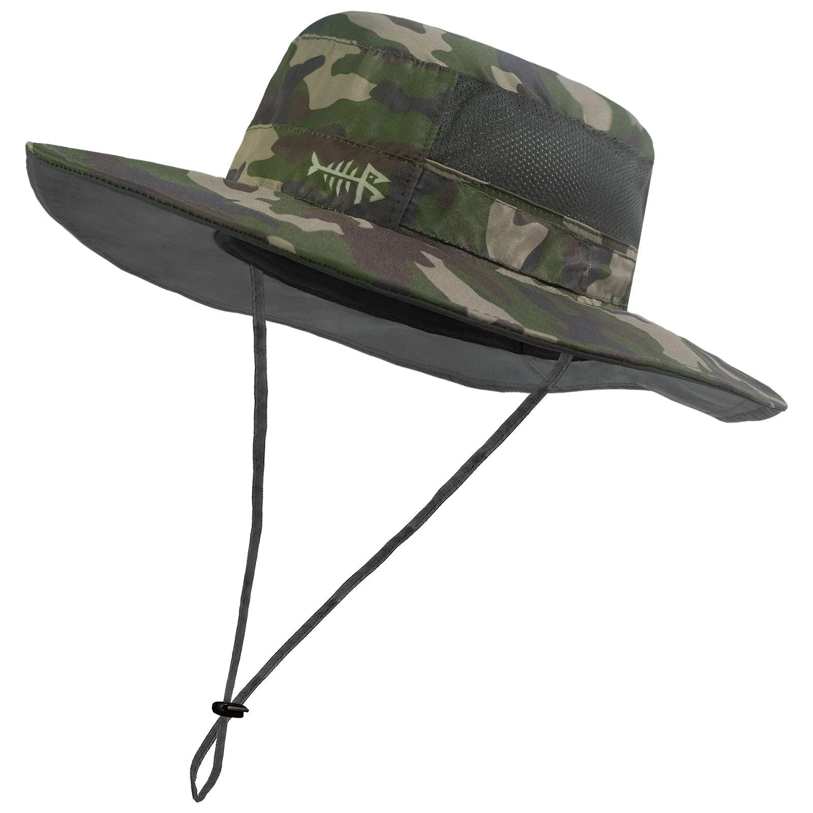 Unisex UPF 50  Wide Brim Bucket Hat with Detachable Neck Flap FH02