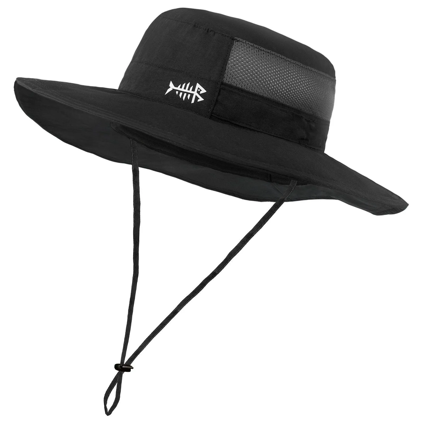 Unisex UPF 50  Wide Brim Bucket Hat with Detachable Neck Flap FH02