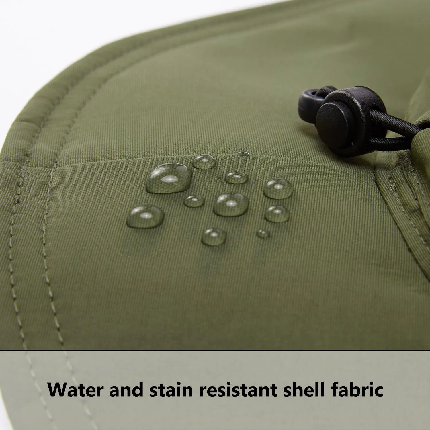 Unisex UPF 50  Wide Brim Bucket Hat with Detachable Neck Flap FH02