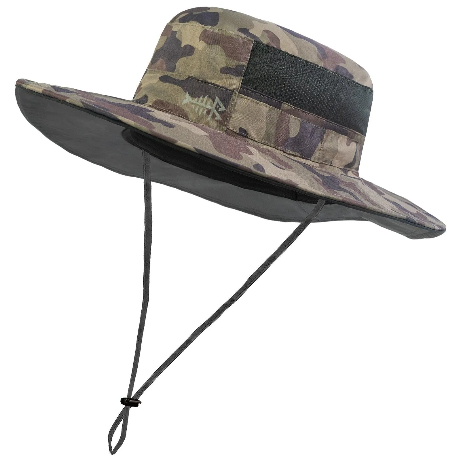 Unisex UPF 50  Wide Brim Bucket Hat with Detachable Neck Flap FH02