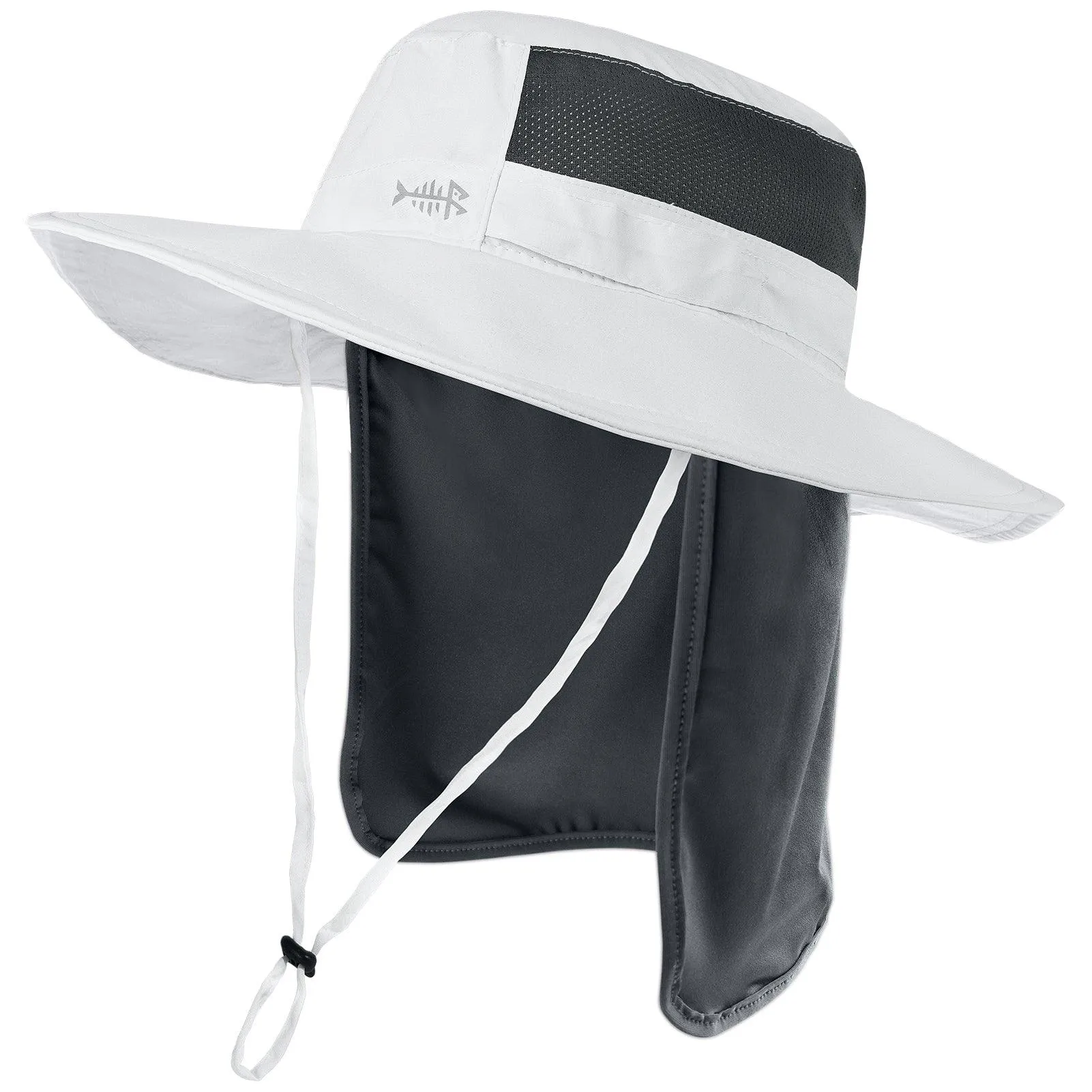 Unisex UPF 50  Wide Brim Bucket Hat with Detachable Neck Flap FH02