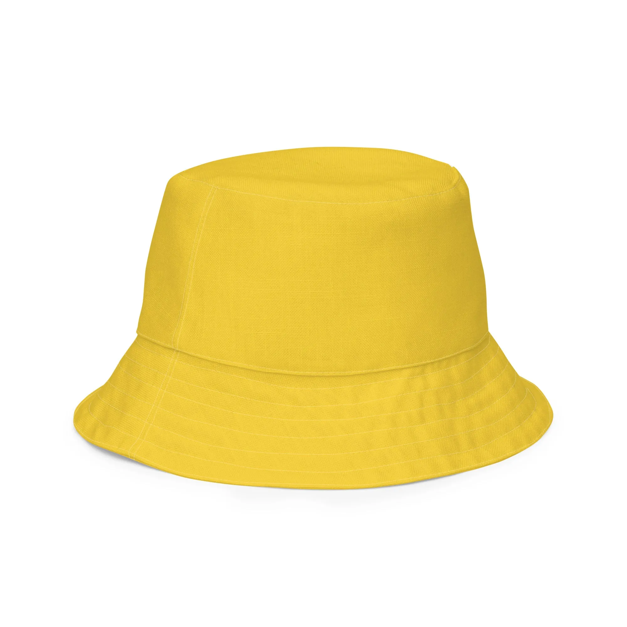 Whirlpool Green and Warm Yellow Reversible bucket hat, Unisex Summer Hat, Nautical Hat