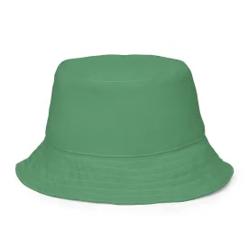 Whirlpool Green and Warm Yellow Reversible bucket hat, Unisex Summer Hat, Nautical Hat