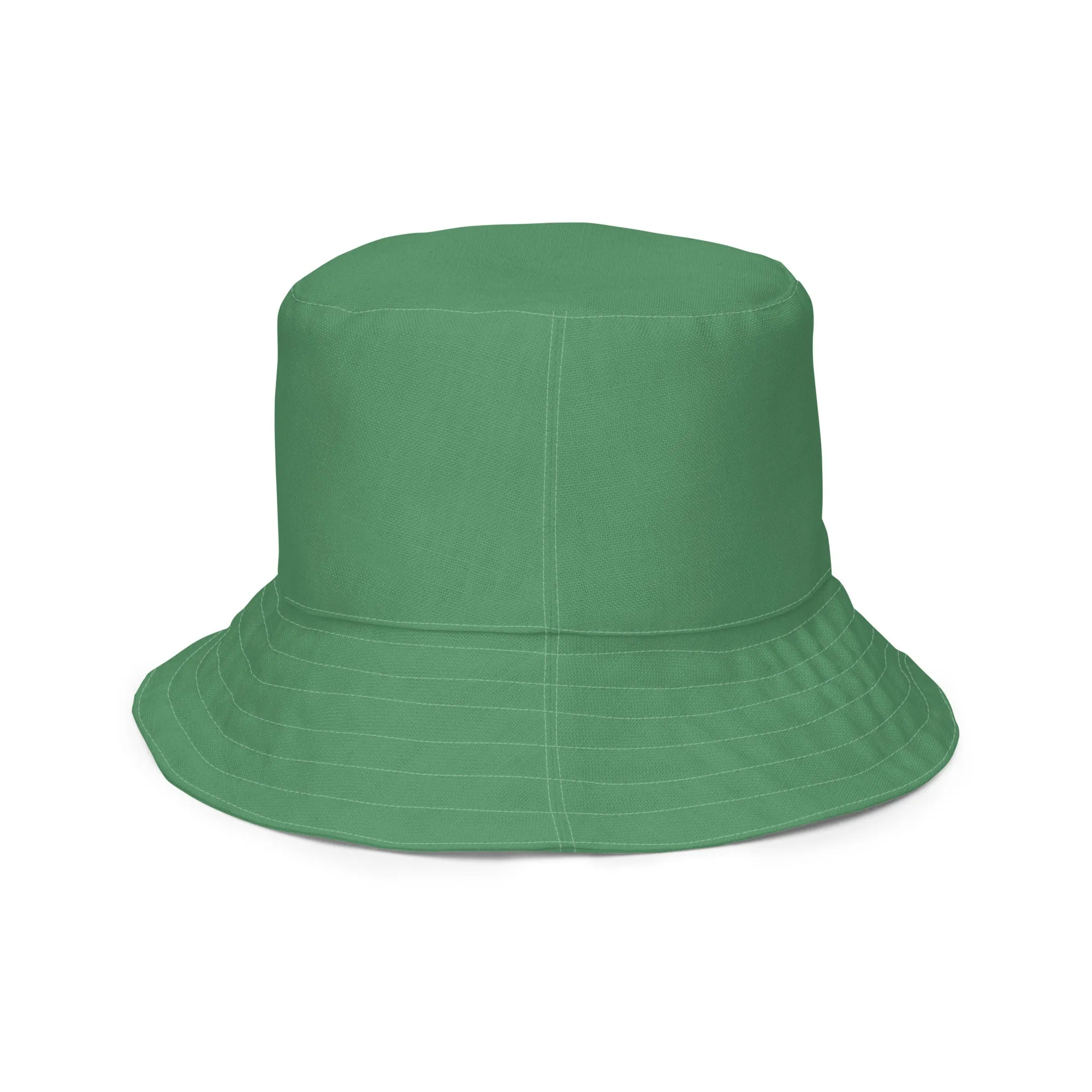 Whirlpool Green and Warm Yellow Reversible bucket hat, Unisex Summer Hat, Nautical Hat