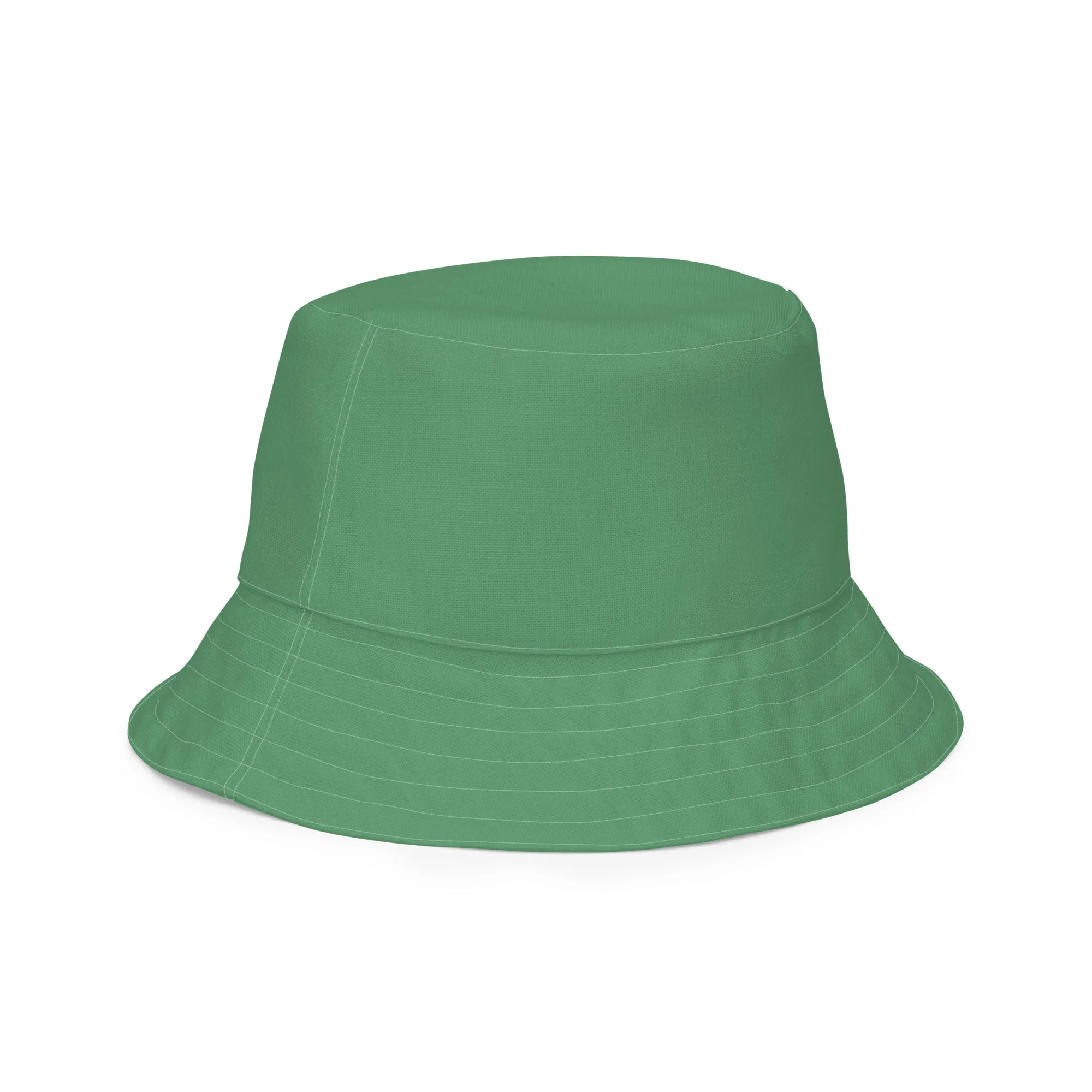 Whirlpool Green and Warm Yellow Reversible bucket hat, Unisex Summer Hat, Nautical Hat