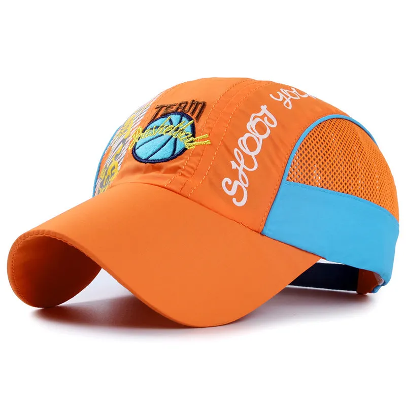 Wholesale Children's Polyester Embroidered Quick Drying Baseball Caps