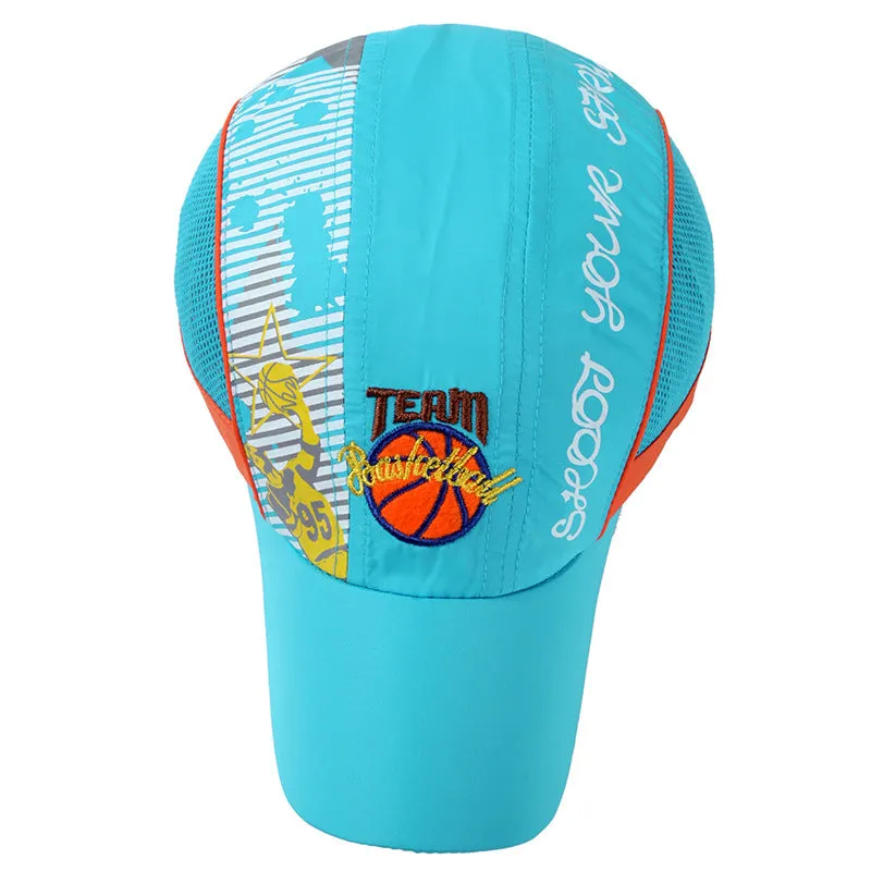Wholesale Children's Polyester Embroidered Quick Drying Baseball Caps