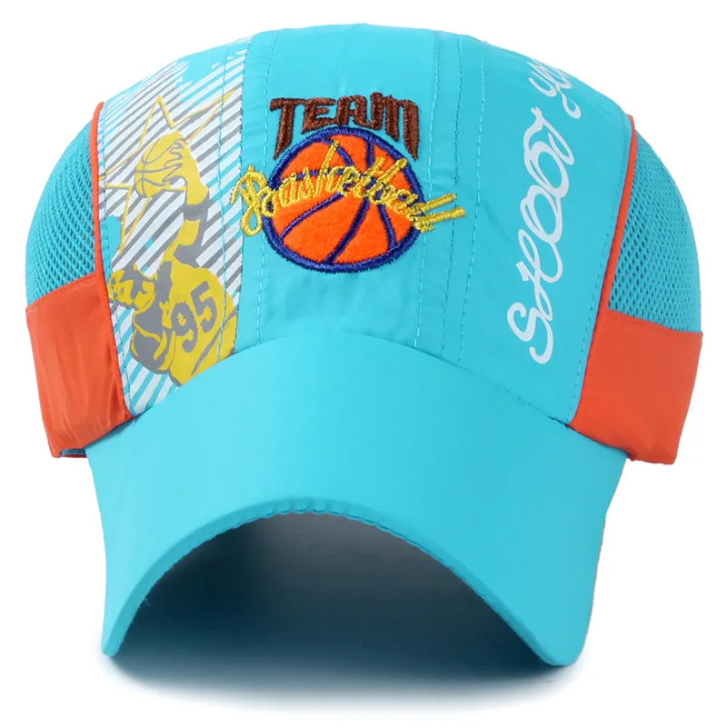 Wholesale Children's Polyester Embroidered Quick Drying Baseball Caps