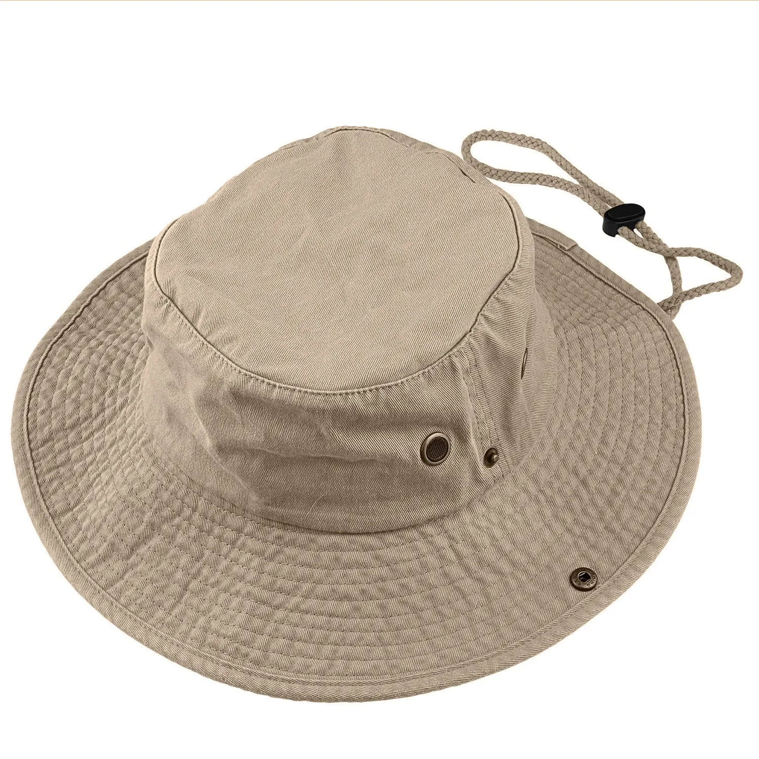 Wide Brim Boonie Hat - Khaki