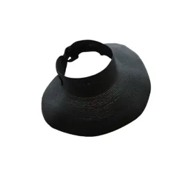 Wide brim ponytail summer beach hat