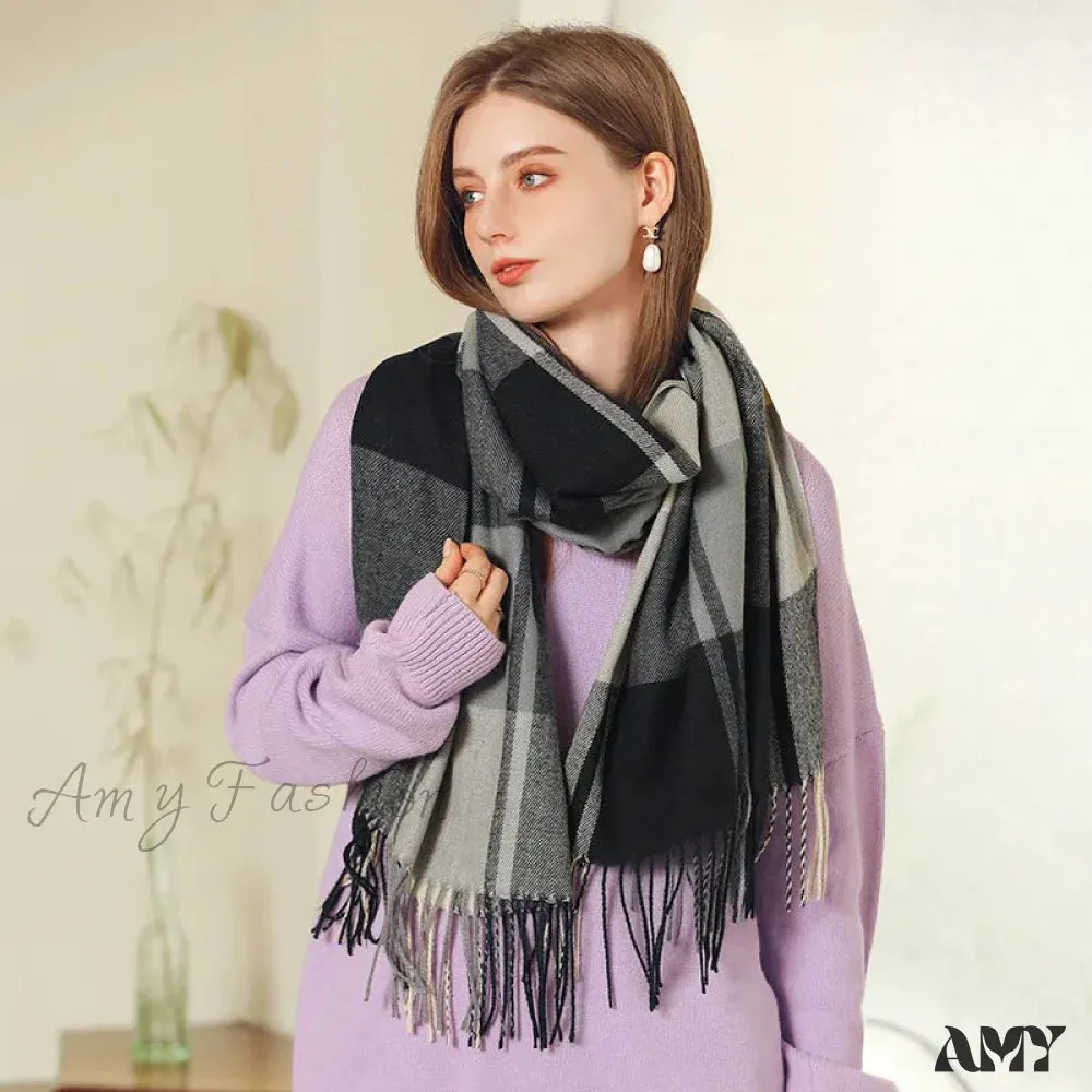 Winter Warm Cashmere Unisex Scarf - Long Windproof and Skin Friendly