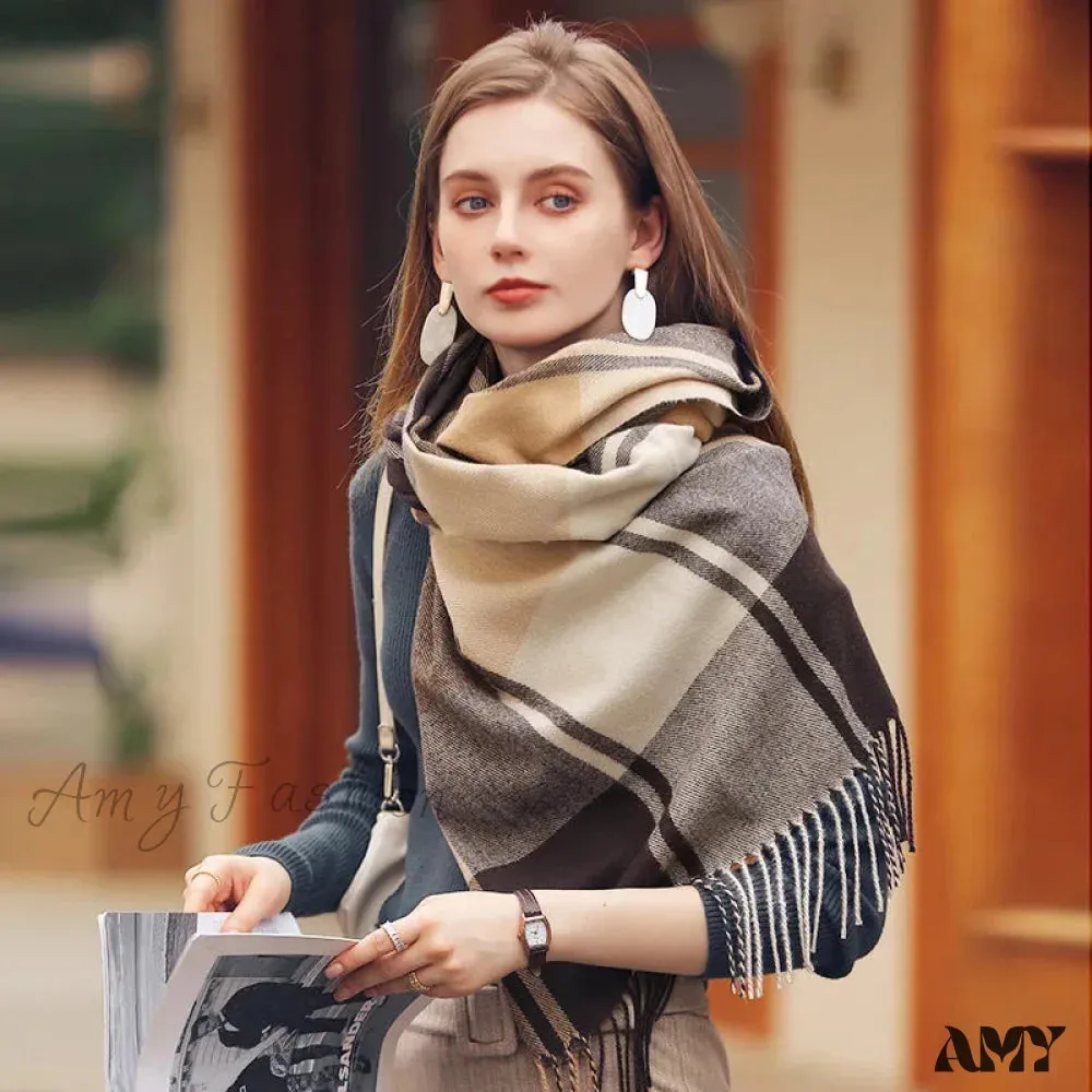 Winter Warm Cashmere Unisex Scarf - Long Windproof and Skin Friendly
