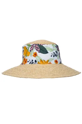 Women's Palmetto Bucket Hat  |  Apricot Crush Floral Paradise