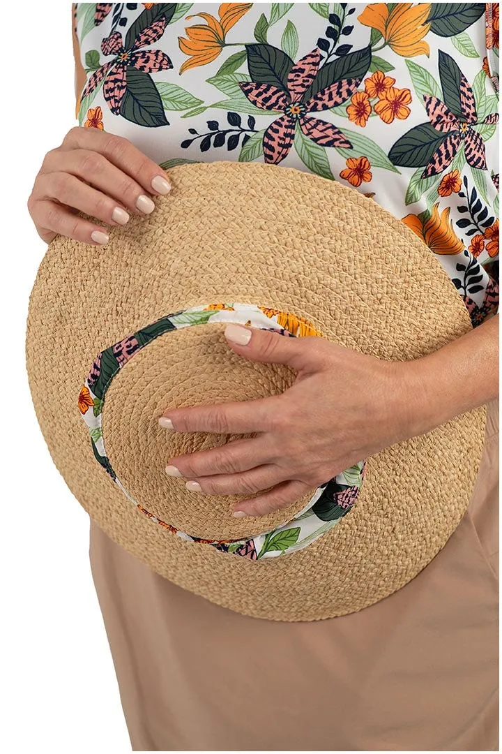 Women's Palmetto Bucket Hat  |  Apricot Crush Floral Paradise