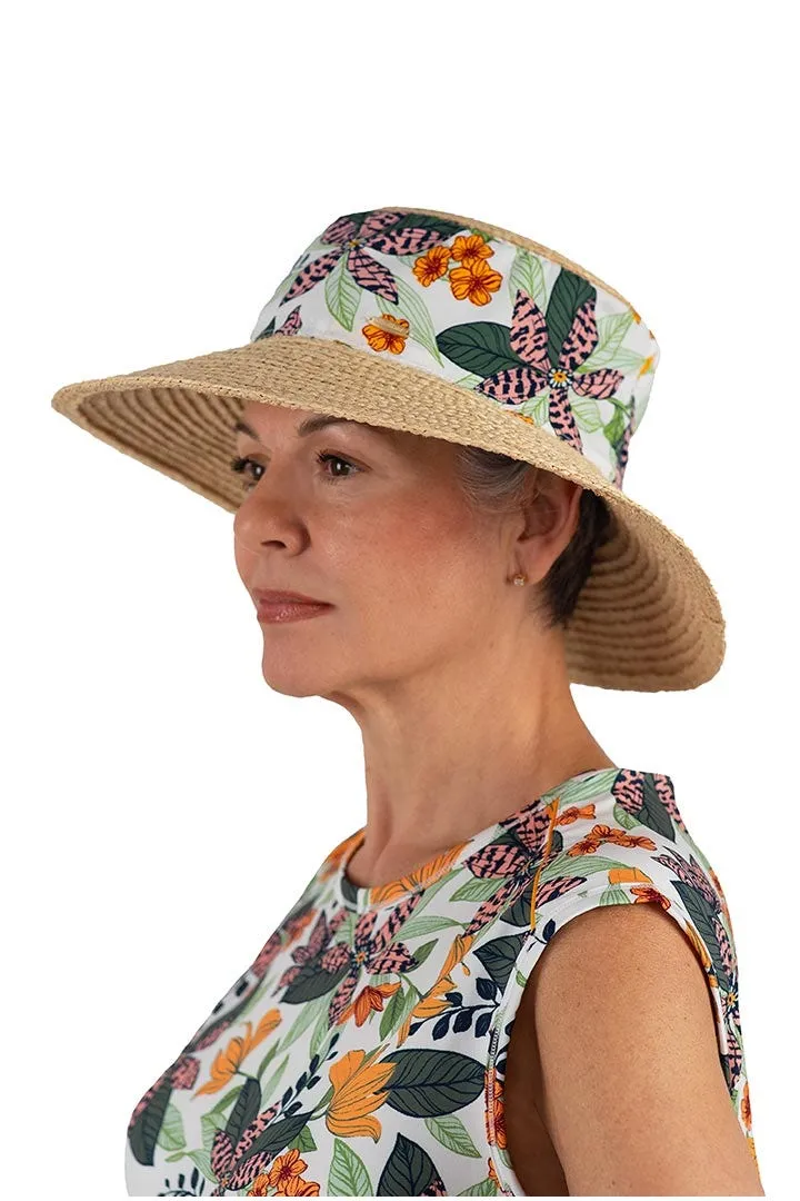 Women's Palmetto Bucket Hat  |  Apricot Crush Floral Paradise